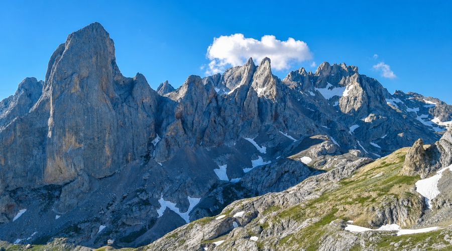 Naranjo de Bulnes in the Picos de Europa, Cantabria, Spain